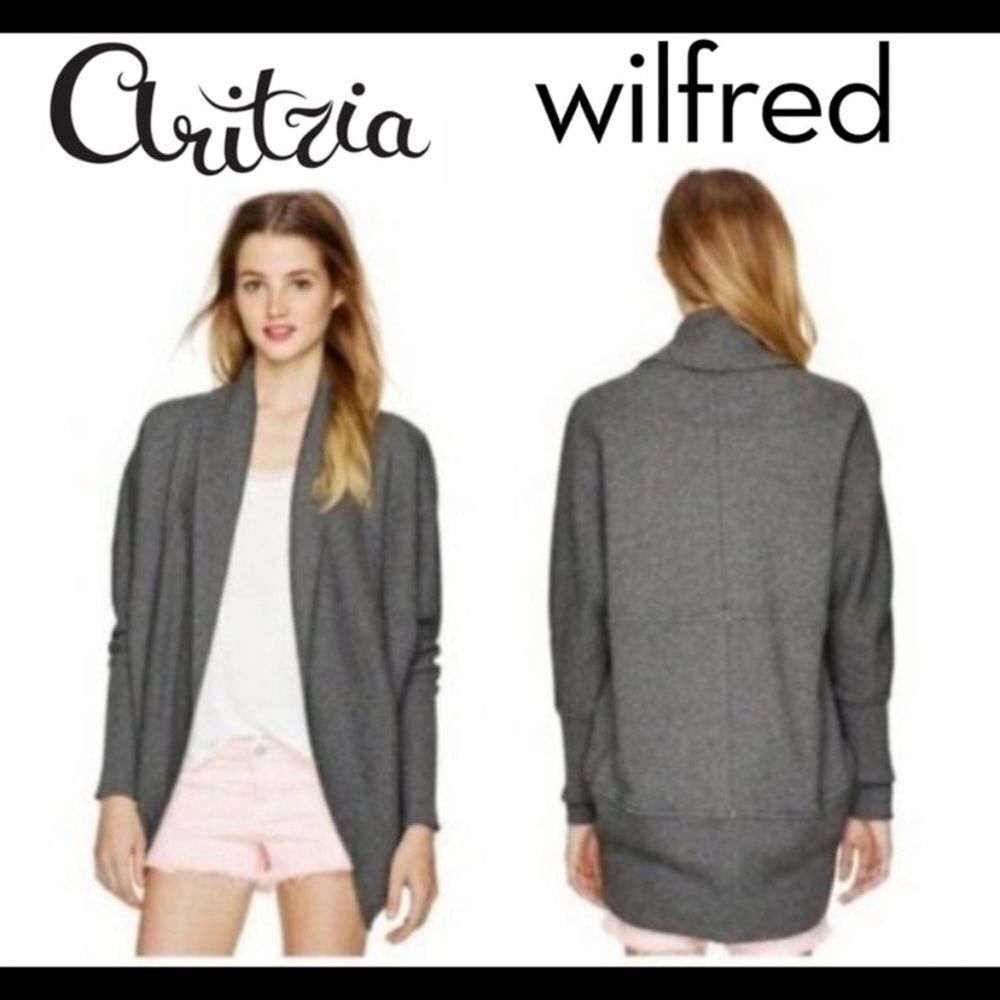 Aritzia Wilfred gray Diderot cocoon cardigan Sz XXS